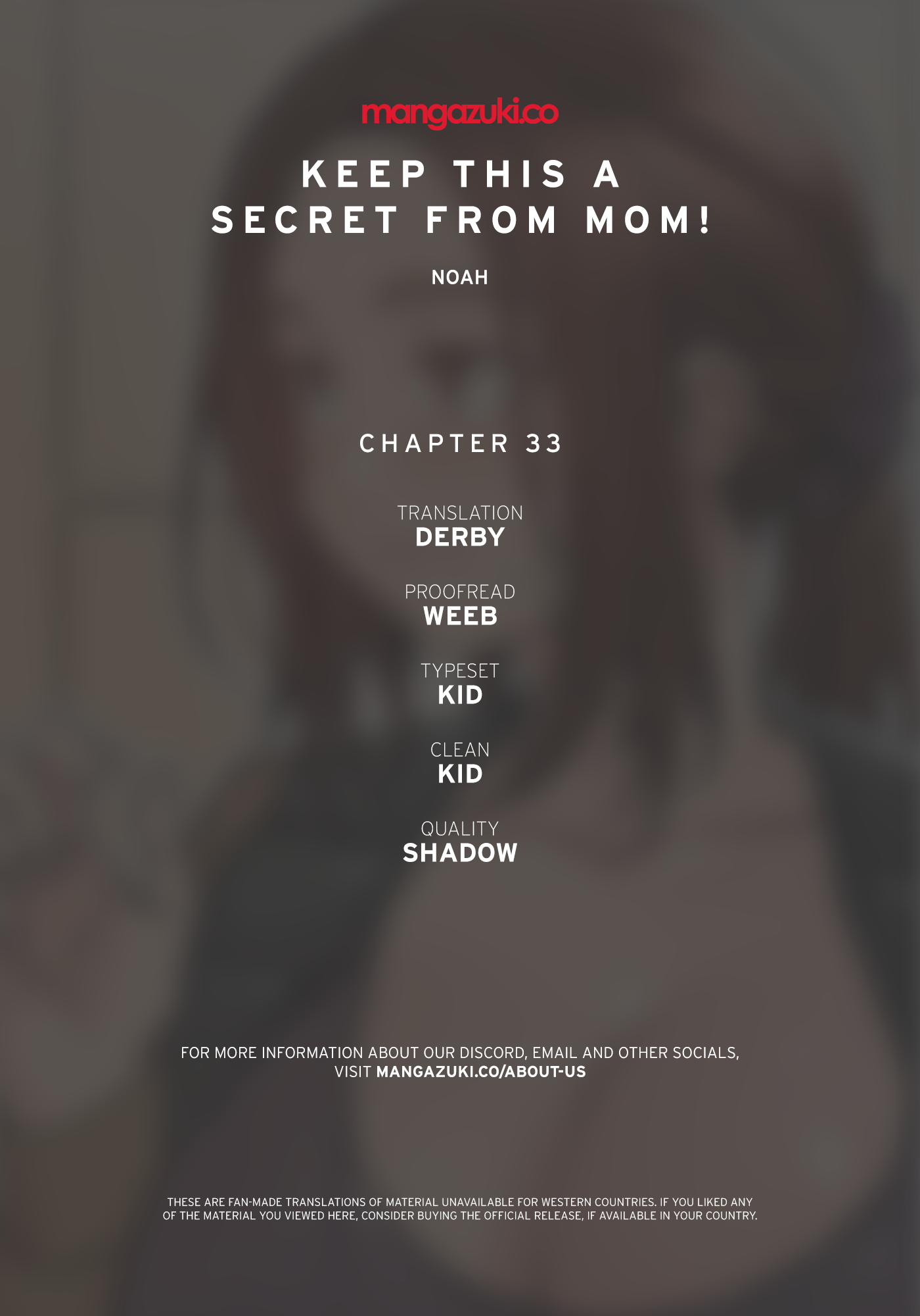 Keep It a Secret From Your Mother! - Chapter 33